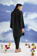 2 Pc Dyed Rib Karandi Suit