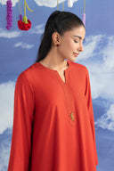 2 Pc Dyed Karandi Suit