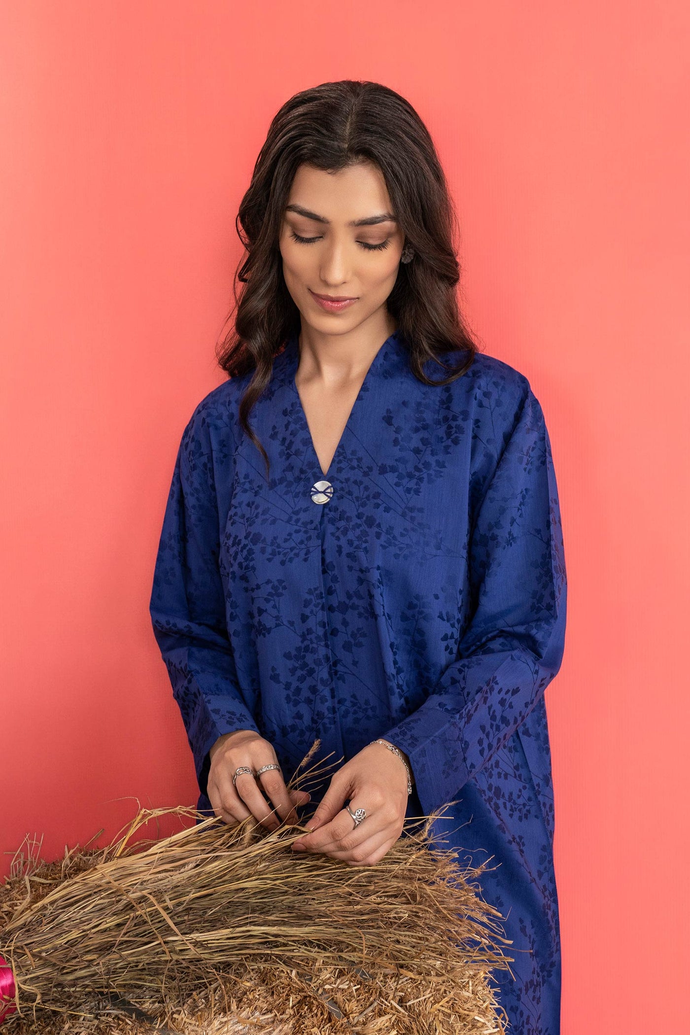 2 Pc Dyed Filament Viscose Suit