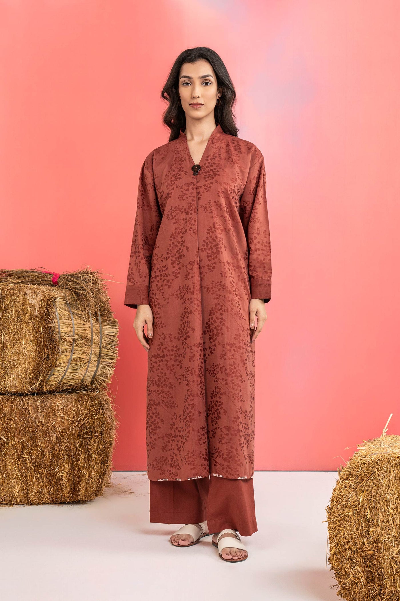 2 Pc Dyed Filament Viscose Suit