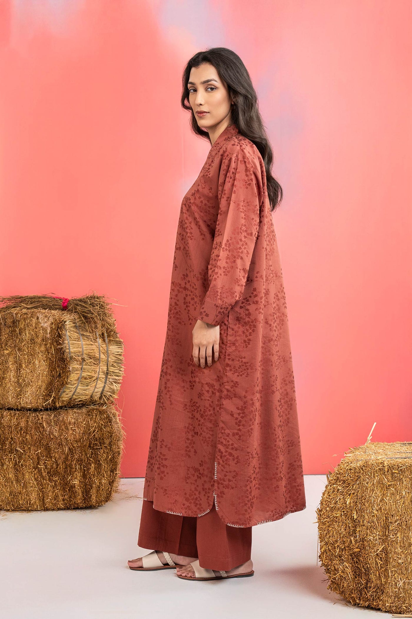 2 Pc Dyed Filament Viscose Suit