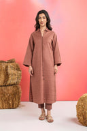 2 Pc Dyed Khaddar Jacquard Suit