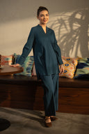 2 Pc Dyed Seer Sucker Suit