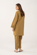 2 Pc Dyed Khaddar Jacquard Suit