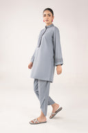 2 Pc Dyed Khaddar Jacquard Suit