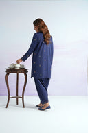 2 Pc Embroidered Twill Suit