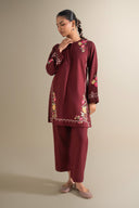 2 Pc Embroidered Khaddar Suit