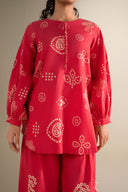 2 Pc Printed Twill Suit