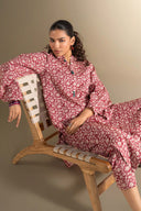 2 Pc Embroidered Dobby Viscose Suit