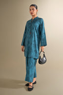 2 Pc Printed Crosshatch Suit