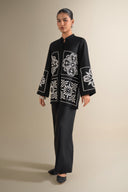 2 Pc Embroidered Linen Suit