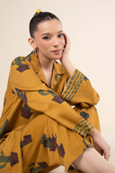 2 Pc Printed Twill Suit