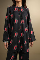 2 Pc Printed Twill Suit