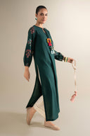 Embroidered Cotton Dobby Shirt