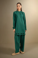 2 Pc Dyed Dobby Viscose Suit