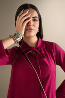 2 Pc Dyed Khaddar Jacquard Suit