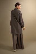 2 Pc Embroidered Cotton Dobby Suit