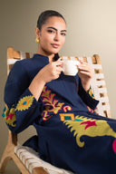 2 Pc Embroidered Cotton Dobby Suit