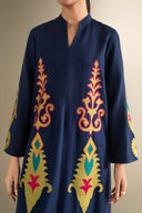 2 Pc Embroidered Cotton Dobby Suit