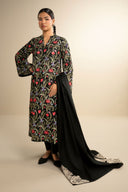 2 Pc Embroidered Cambric Suit