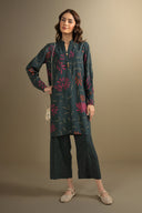 2 Pc Printed Twill Suit