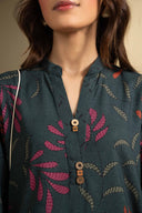 2 Pc Printed Twill Suit