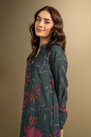 2 Pc Printed Twill Suit
