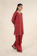 2 Pc Embroidered Karandi Suit