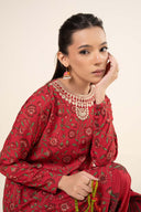 2 Pc Embroidered Karandi Suit