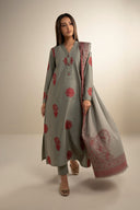 3 Pc Embroidered Twill Suit