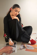 2 Pc Embroidered Twill Suit