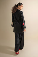 2 Pc Embroidered Twill Suit