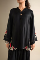 2 Pc Embroidered Twill Suit