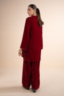 2 Pc Dyed Velvet Suit