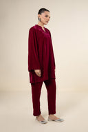 2 Pc Dyed Velvet Suit