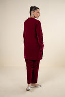 2 Pc Dyed Velvet Suit