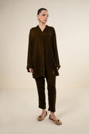 2 Pc Dyed Velvet Suit