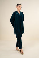 2 Pc Dyed Velvet Suit