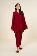 2 Pc Dyed Velvet Suit