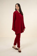 2 Pc Dyed Velvet Suit