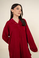2 Pc Dyed Velvet Suit