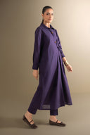 2 Pc Solid Slub Khaddar Suit