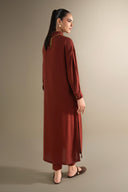 2 Pc Dyed Rib Karandi Suit