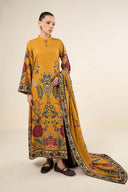 3 Pc Printed Dobby Karandi Suit
