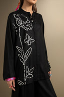 2 Pc Embellished Twill Suit