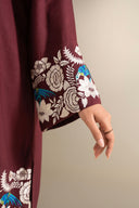 2 Pc Embroidered Rib Karandi Suit