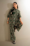 2 Pc Printed Twill Suit