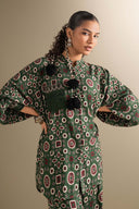 2 Pc Printed Twill Suit