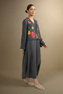 2 Pc Embroidered Twill Suit