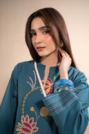2 Pc Embroidered Khaddar Suit